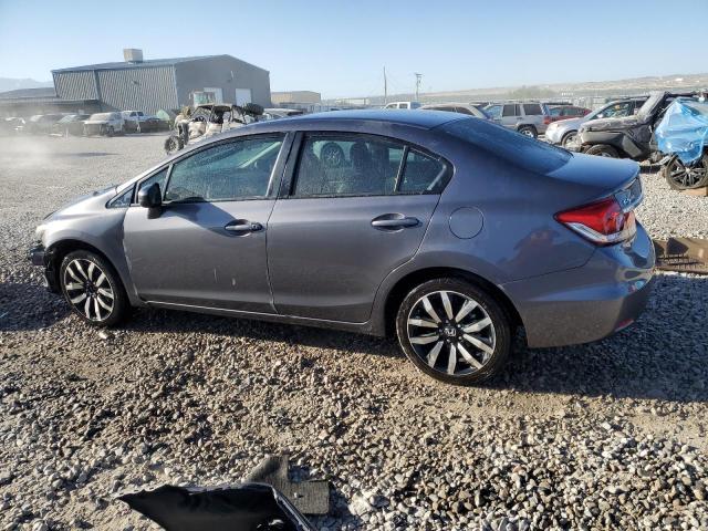 2HGFB2F97FH555698 - 2015 HONDA CIVIC EXL GRAY photo 2