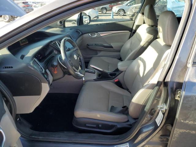 2HGFB2F97FH555698 - 2015 HONDA CIVIC EXL GRAY photo 7