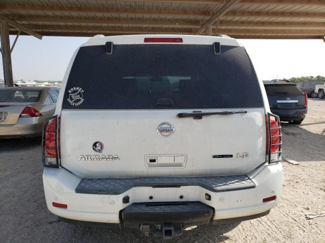 5N1BA08D18N622775 - 2008 NISSAN ARMADA SE WHITE photo 6