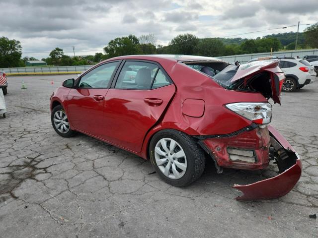 2T1BURHE1GC687796 - 2016 TOYOTA COROLLA L أحمر صورة 2