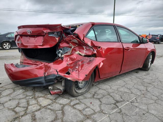 2T1BURHE1GC687796 - 2016 TOYOTA COROLLA L أحمر صورة 3