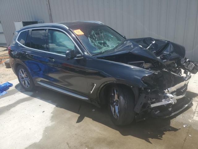 5UXTY3C09M9E13329 - 2021 BMW X3 SDRIVE30I BLACK photo 4