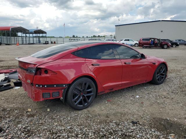 5YJSA1E60MF451039 - 2021 TESLA MODEL S RED photo 3