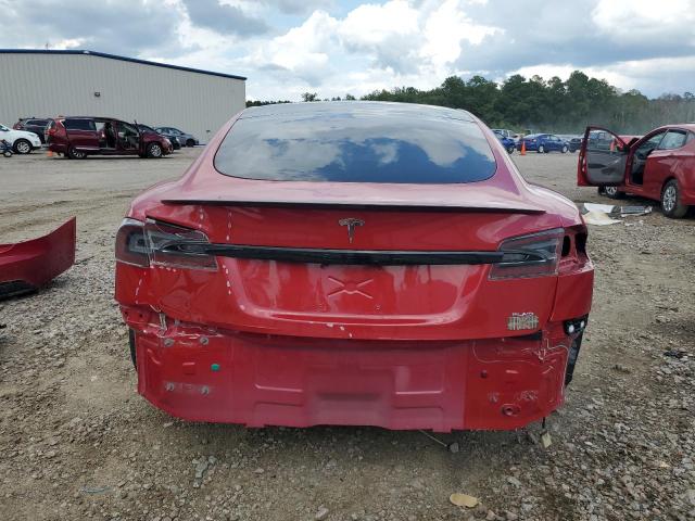 5YJSA1E60MF451039 - 2021 TESLA MODEL S RED photo 6