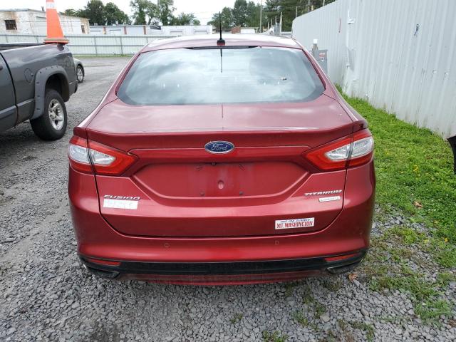 3FA6P0K98DR166859 - 2013 FORD FUSION TITANIUM RED photo 6