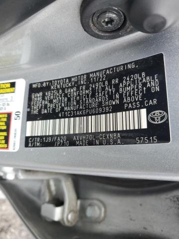 4T1C31AK6PU609392 - 2023 TOYOTA CAMRY LE SILVER photo 12