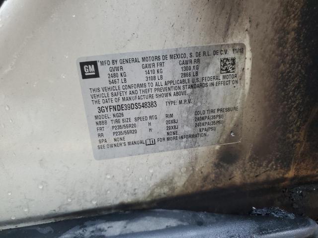 3GYFNDE39DS548383 - 2013 CADILLAC SRX PERFORMANCE COLLECTION Złoty zdjęcie 13