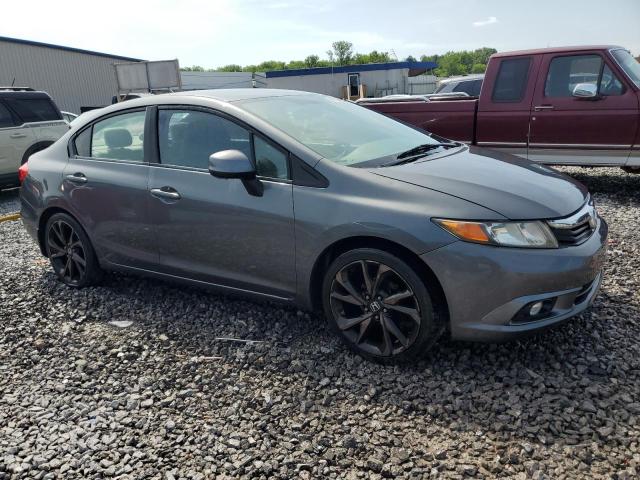 19XFB2F58CE013206 - 2012 HONDA CIVIC LX ნაცრისფერი ფოტო 4
