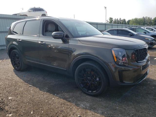 5XYP3DHCXMG127558 - 2021 KIA TELLURIDE EX BROWN photo 4