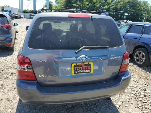 JTEEP21AX40022125 - 2004 TOYOTA HIGHLANDER BLUE photo 6