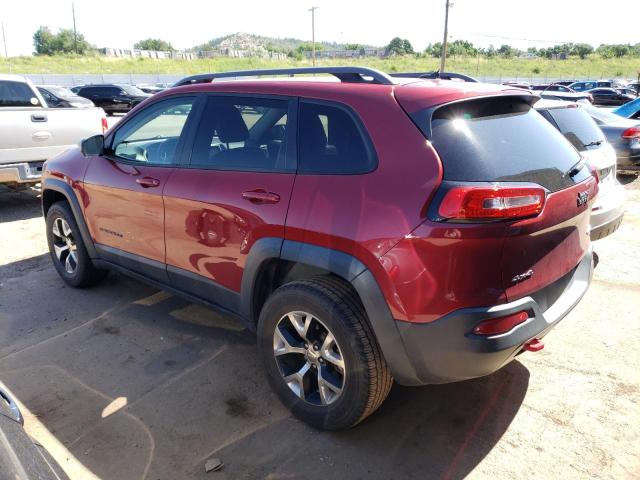 1C4PJMBB4EW220599 - 2014 JEEP CHEROKEE TRAILHAWK RED photo 2