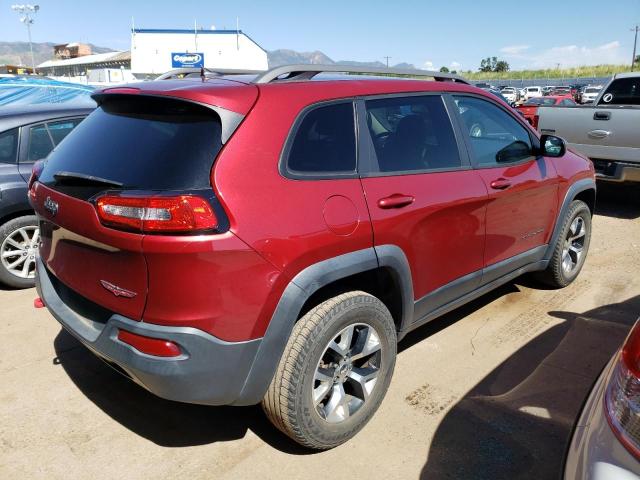 1C4PJMBB4EW220599 - 2014 JEEP CHEROKEE TRAILHAWK RED photo 3