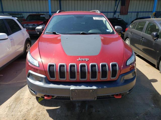 1C4PJMBB4EW220599 - 2014 JEEP CHEROKEE TRAILHAWK 红色 照片 5