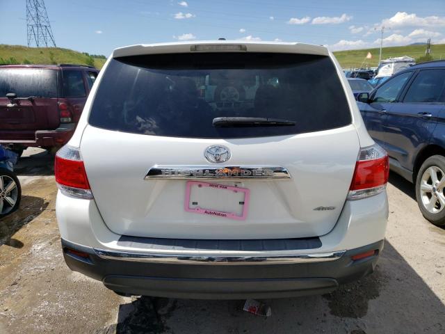 5TDBK3EH4CS108755 - 2012 TOYOTA HIGHLANDER BASE WHITE photo 6