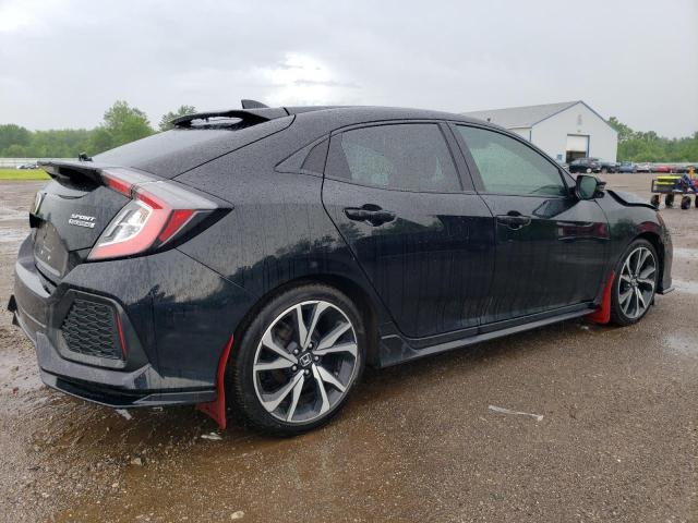 SHHFK7H90HU228768 - 2017 HONDA CIVIC SPORT TOURING BLACK photo 3