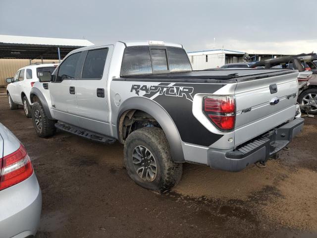 1FTFW1R67EFB28682 - 2014 FORD F150 SVT RAPTOR SILVER photo 2