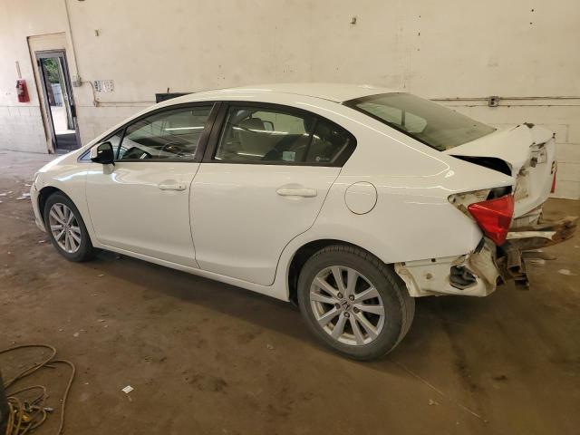 2HGFB2F93CH506753 - 2012 HONDA CIVIC EXL WHITE photo 2