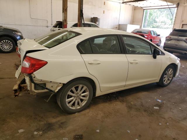 2HGFB2F93CH506753 - 2012 HONDA CIVIC EXL WHITE photo 3