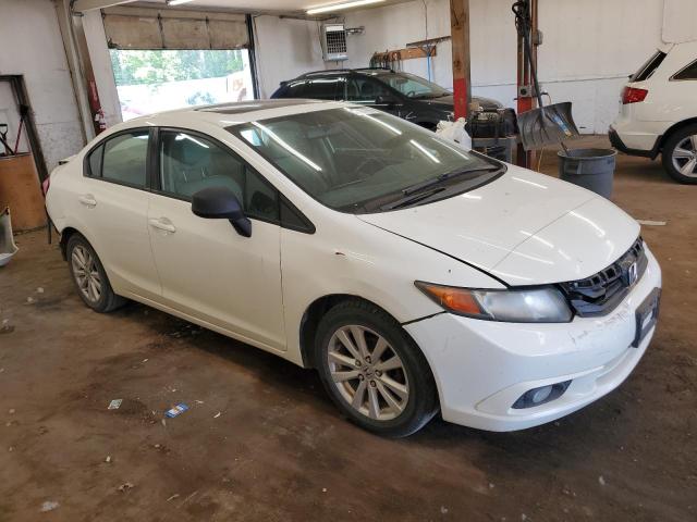 2HGFB2F93CH506753 - 2012 HONDA CIVIC EXL WHITE photo 4