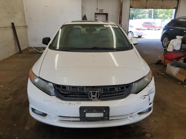 2HGFB2F93CH506753 - 2012 HONDA CIVIC EXL WHITE photo 5