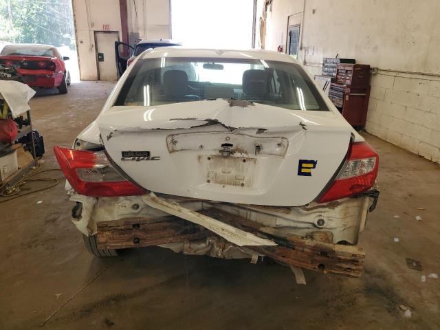 2HGFB2F93CH506753 - 2012 HONDA CIVIC EXL WHITE photo 6