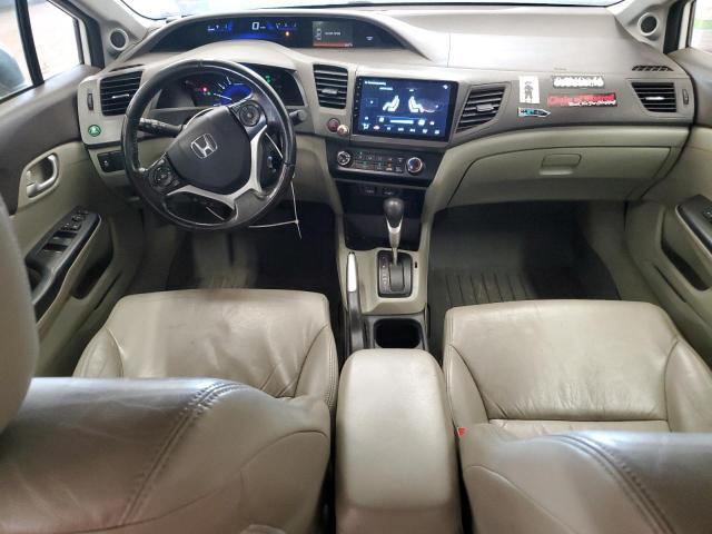 2HGFB2F93CH506753 - 2012 HONDA CIVIC EXL WHITE photo 8