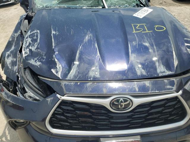 5TDGZRBH9MS545354 - 2021 TOYOTA HIGHLANDER XLE BLUE photo 12