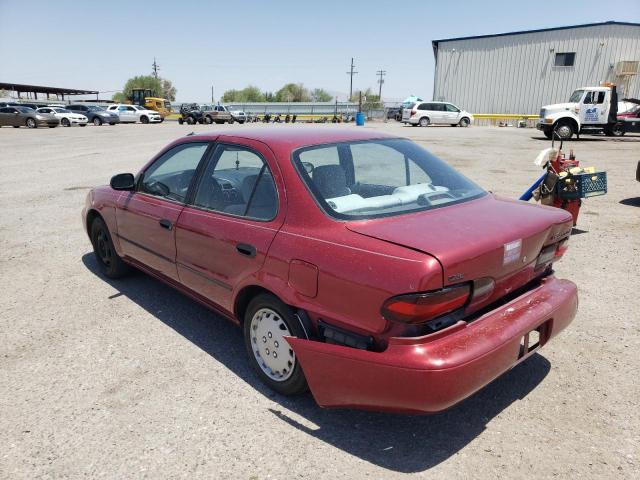 1Y1SK5261SZ007325 - 1995 GEO PRIZM BASE RED photo 2