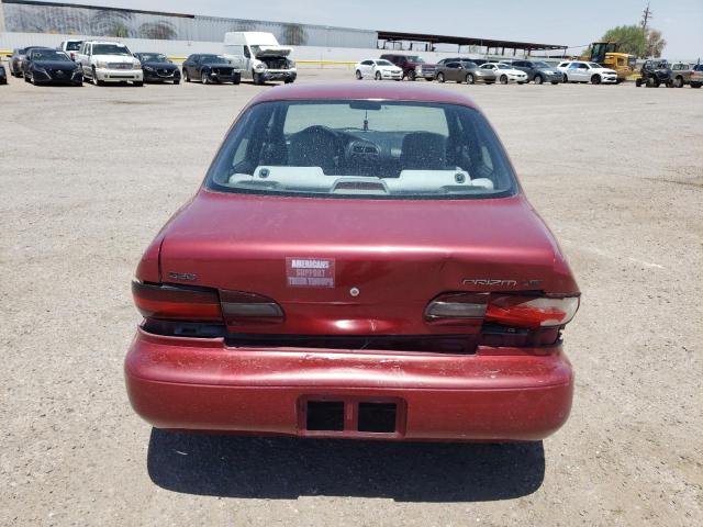 1Y1SK5261SZ007325 - 1995 GEO PRIZM BASE RED photo 6
