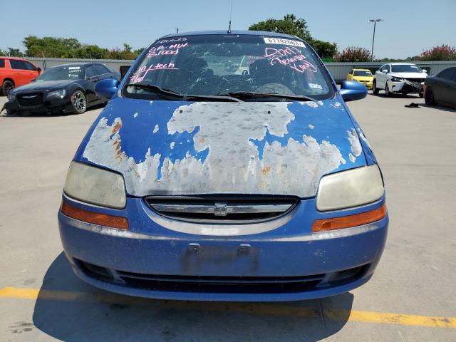 KL1TD66697B792607 - 2007 CHEVROLET AVEO BASE BLUE photo 5