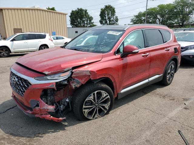 5NMS5CAA6KH084850 - 2019 HYUNDAI SANTA FE LIMITED RED photo 1