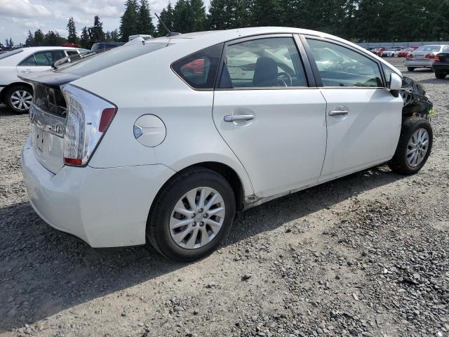 JTDKN3DP5C3002140 - 2012 TOYOTA PRIUS PLUG Weiß Foto 3