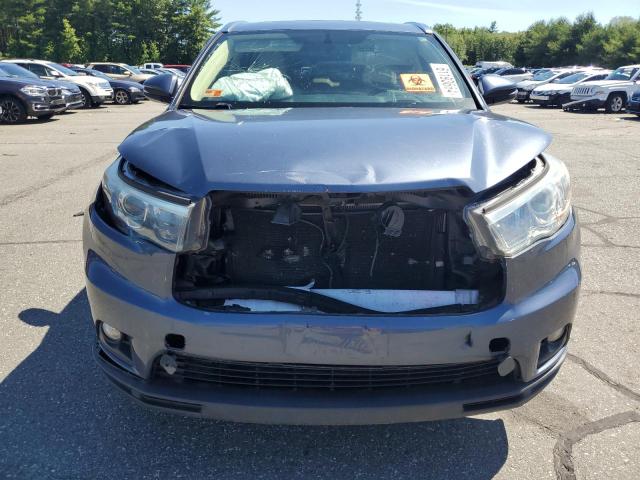5TDJKRFH9FS172646 - 2015 TOYOTA HIGHLANDER XLE BLUE photo 5
