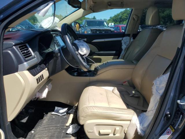 5TDJKRFH9FS172646 - 2015 TOYOTA HIGHLANDER XLE BLUE photo 7