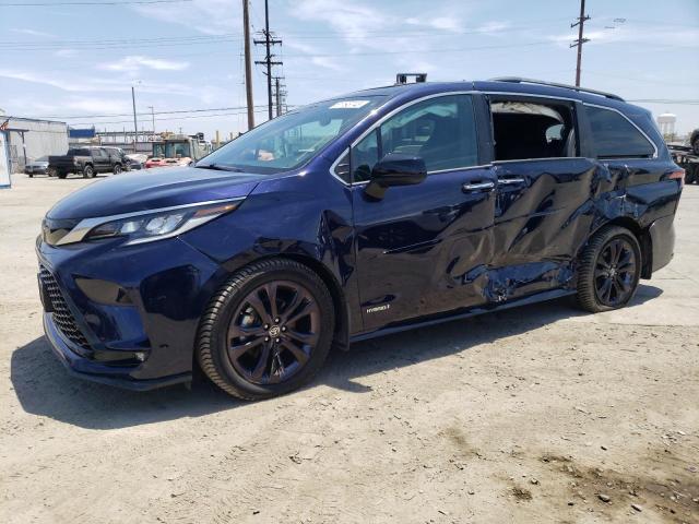 5TDDRKEC3MS015892 - 2021 TOYOTA SIENNA XSE BLUE photo 1