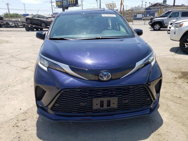 5TDDRKEC3MS015892 - 2021 TOYOTA SIENNA XSE BLUE photo 5