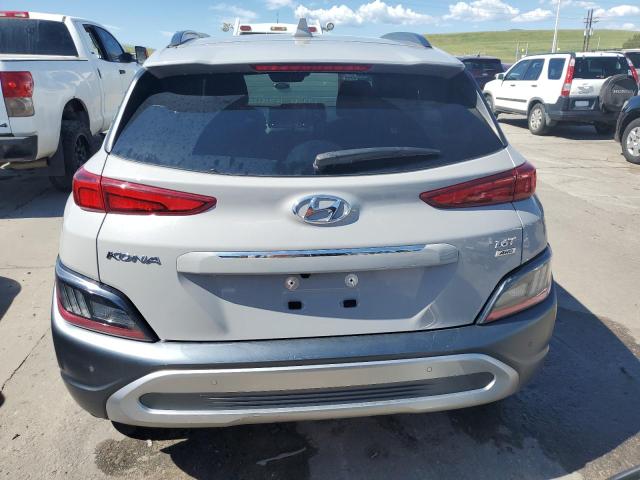 KM8K5CA30NU909615 - 2022 HYUNDAI KONA LIMITED GRAY photo 6