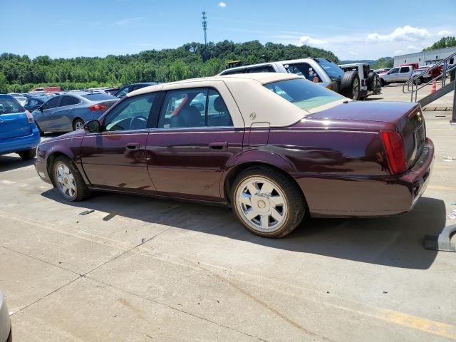 1G6KF57991U125620 - 2001 CADILLAC DEVILLE DTS BURGUNDY photo 2