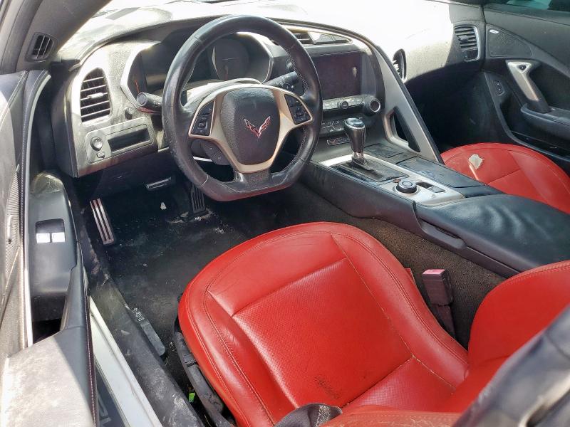 1G1YB2D74H5124019 - 2017 CHEVROLET CORVETTE STINGRAY 1LT WHITE photo 8