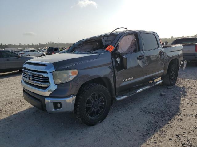 5TFEY5F19EX159593 - 2014 TOYOTA TUNDRA CREWMAX SR5 GRAY photo 1