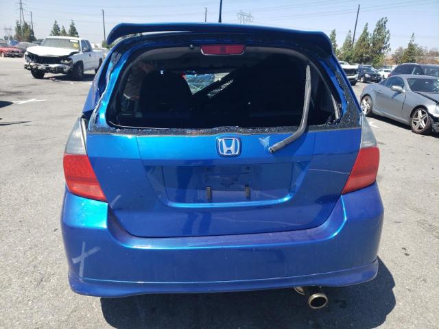 JHMGD37648S026856 - 2008 HONDA FIT SPORT BLUE photo 6