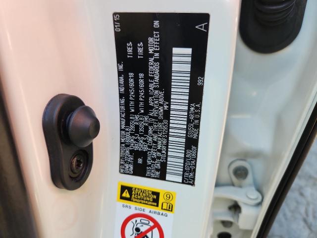 5TDJKRFH6FS129530 - 2015 TOYOTA HIGHLANDER XLE WHITE photo 13