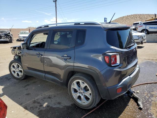 ZACCJADT2GPC80173 - 2016 JEEP RENEGADE LIMITED GRAY photo 2