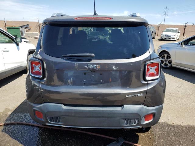 ZACCJADT2GPC80173 - 2016 JEEP RENEGADE LIMITED GRAY photo 6