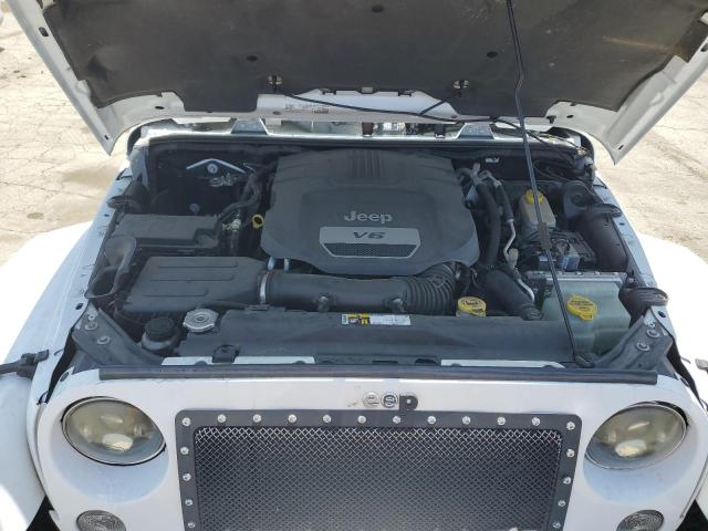 1C4BJWEG5FL764206 - 2015 JEEP WRANGLER U SAHARA WHITE photo 11