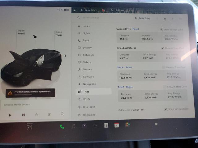 7SAYGDEFXPF947404 - 2023 TESLA MODEL Y შავი ფოტო 9