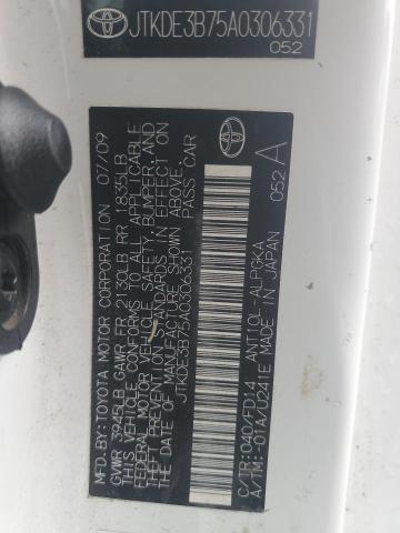 JTKDE3B75A0306331 - 2010 TOYOTA SCION TC 白色 照片 13