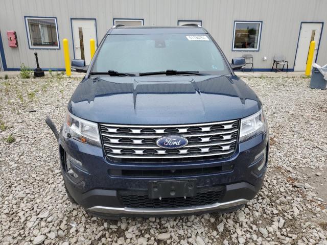 1FM5K8F87GGA02207 - 2016 FORD EXPLORER LIMITED BLUE photo 5