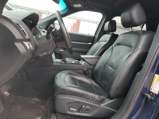 1FM5K8F87GGA02207 - 2016 FORD EXPLORER LIMITED BLUE photo 7