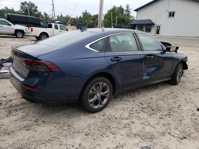 1HGCY2F63PA033853 - 2023 HONDA ACCORD HYBRID EXL BLUE photo 3